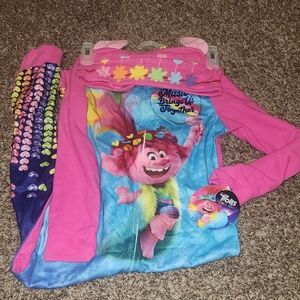 Trolls Pink and Blue Kids One Piece
